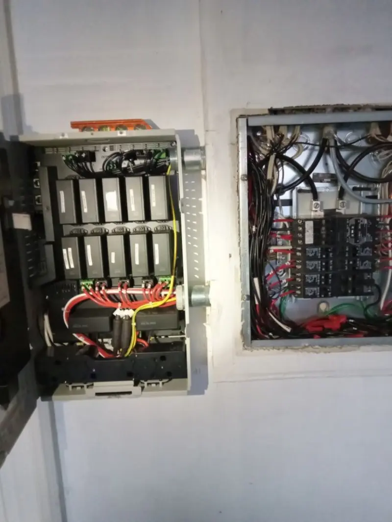 Electrical panel upgrade completed for Security Camera Wiring in Mayo